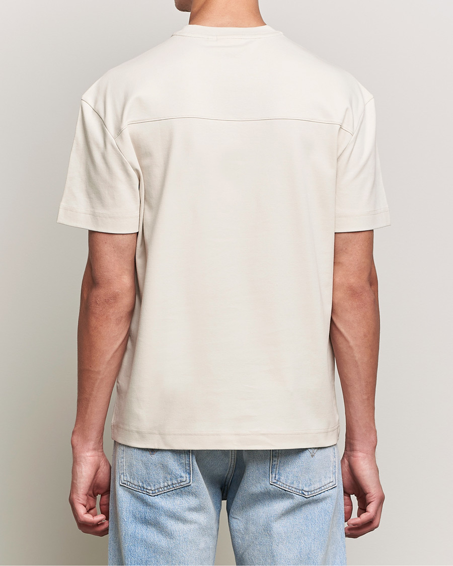 Herren | T-Shirts | Calvin Klein | Debossed Logo Crew Neck Tee Stony Beige