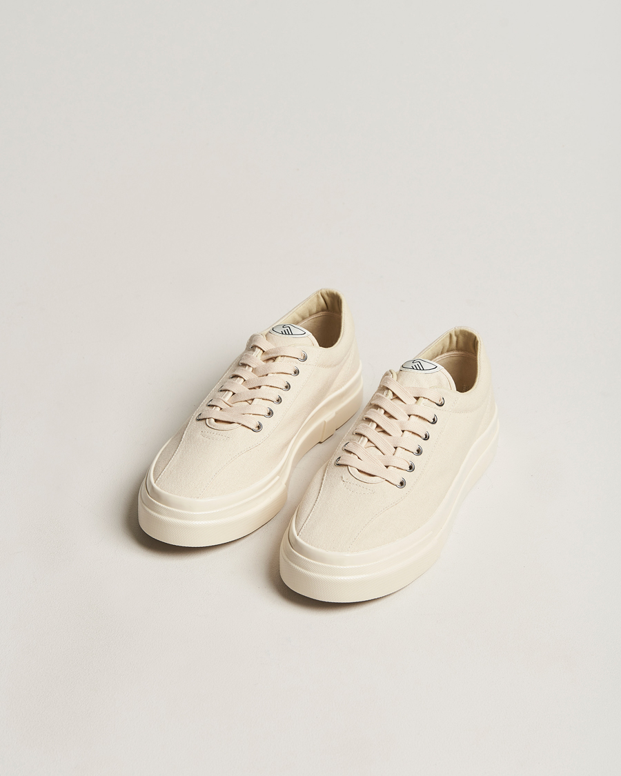 Men | Shoes | Stepney Workers Club | Dellow Canvas Sneaker Ecru Raw