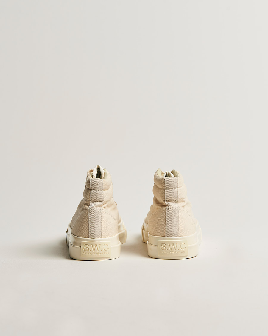 Herren | Stepney Workers Club Varden High Top Canvas Sneaker Ecru Raw | Stepney Workers Club | Varden High Top Canvas Sneaker Ecru Raw