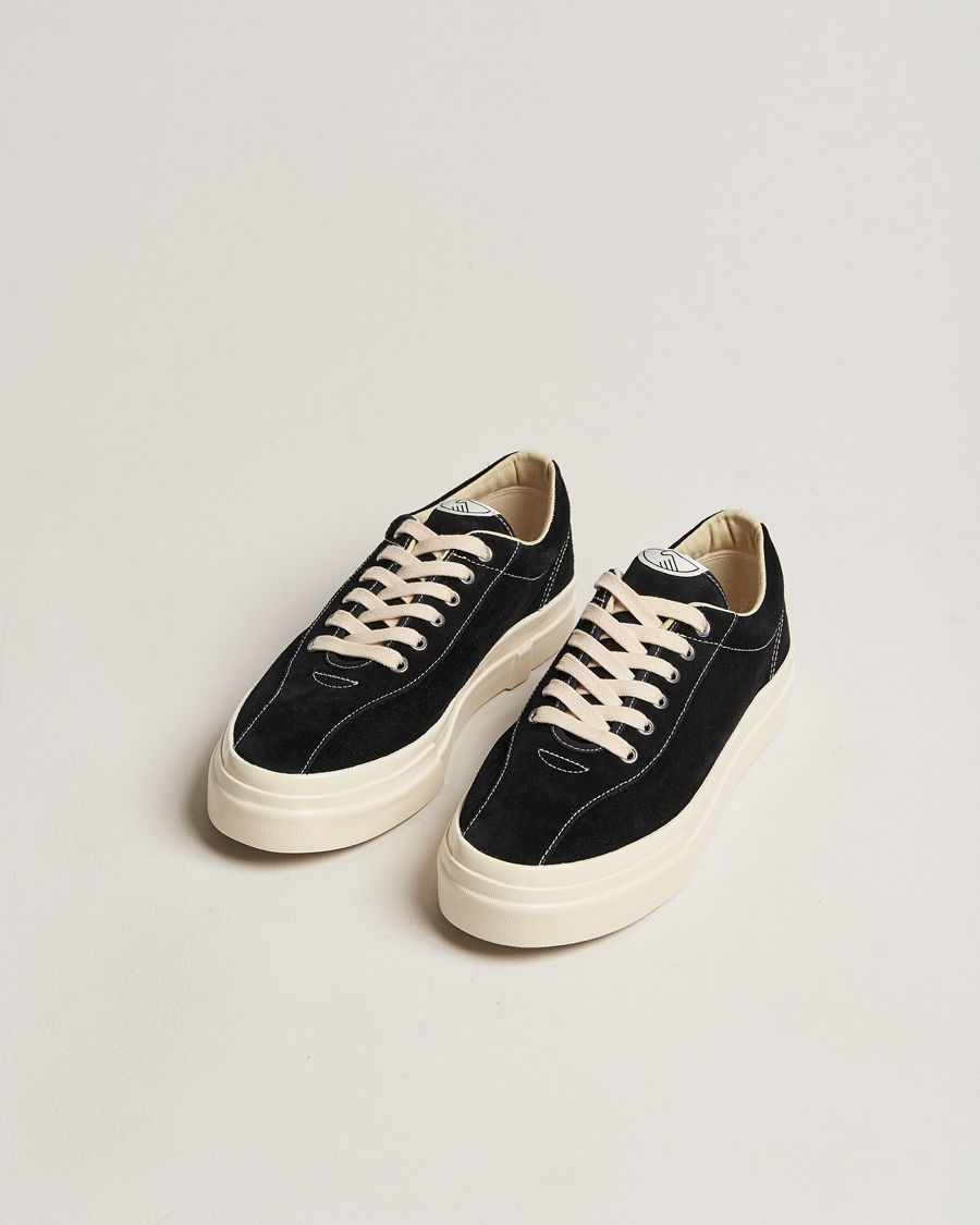 Men | Shoes | Stepney Workers Club | Dellow Suede Sneaker Black/Ecru