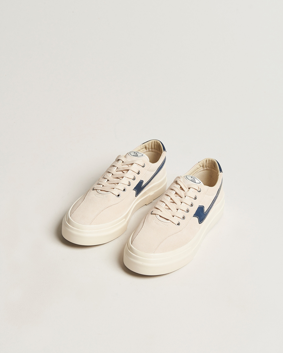 Herren |  | Stepney Workers Club | Dellow Suede Sneaker Ecru/Navy