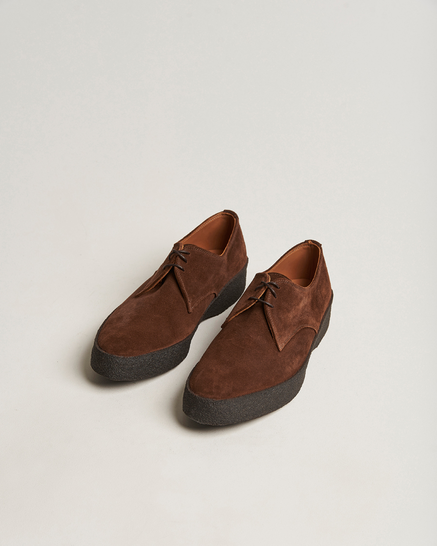 Herr | Derbys | Sanders | Gibson Lo Top Derby Polo Snuff Suede