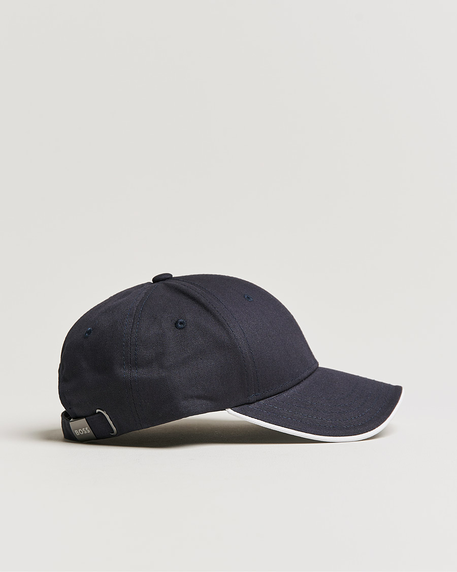 Herren | BOSS Athleisure Curved Logo Cap Dark Blue | BOSS GREEN | BOSS Athleisure Curved Logo Cap Dark Blue