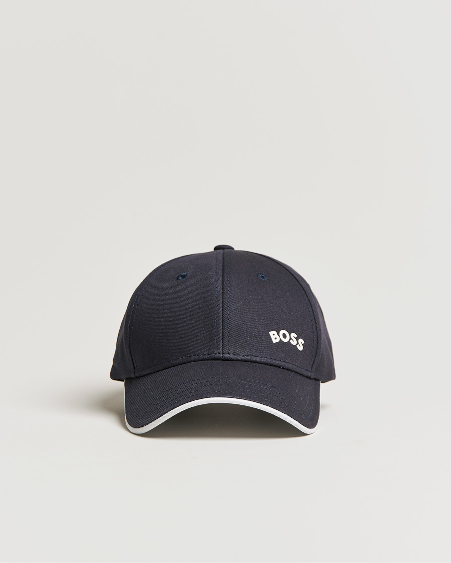 Herren | BOSS Athleisure Curved Logo Cap Dark Blue | BOSS GREEN | BOSS Athleisure Curved Logo Cap Dark Blue