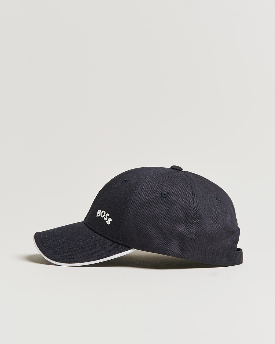 Herren | BOSS Athleisure Curved Logo Cap Dark Blue | BOSS GREEN | BOSS Athleisure Curved Logo Cap Dark Blue