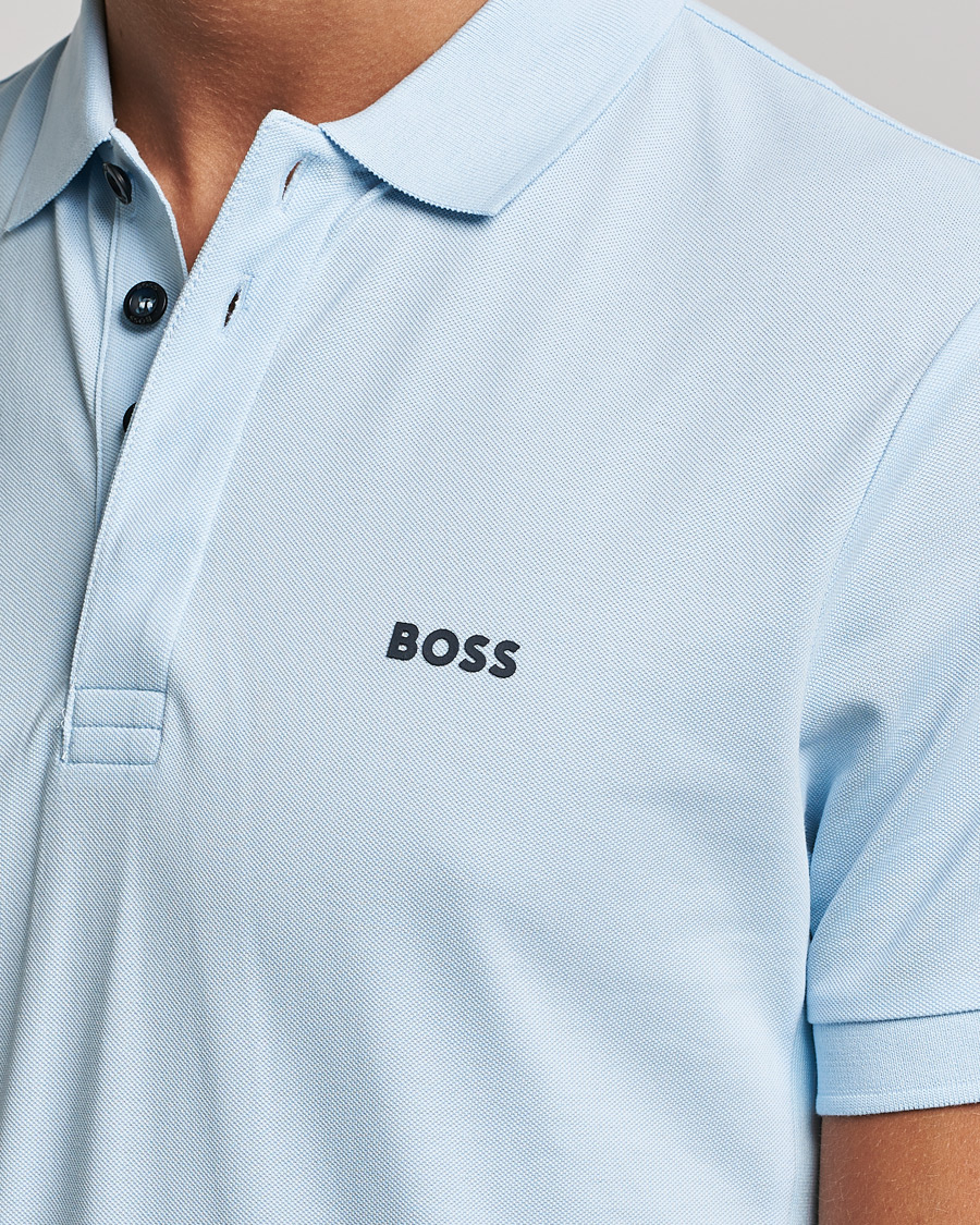 Herren | Poloshirts | BOSS GREEN | BOSS Athleisure Paule Slim Fit Polo Light Blue