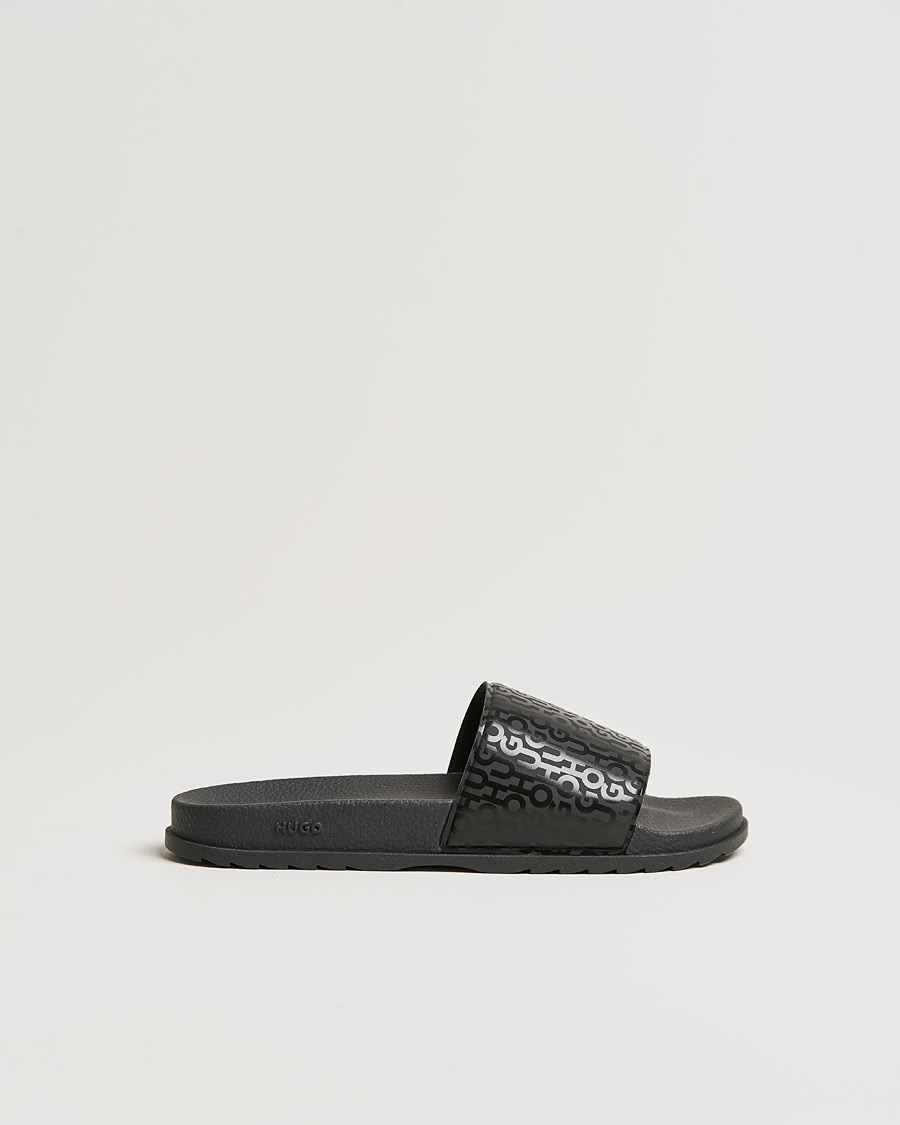 Herren | HUGO Match Logo Slides Black | HUGO | Match Logo Slides Black
