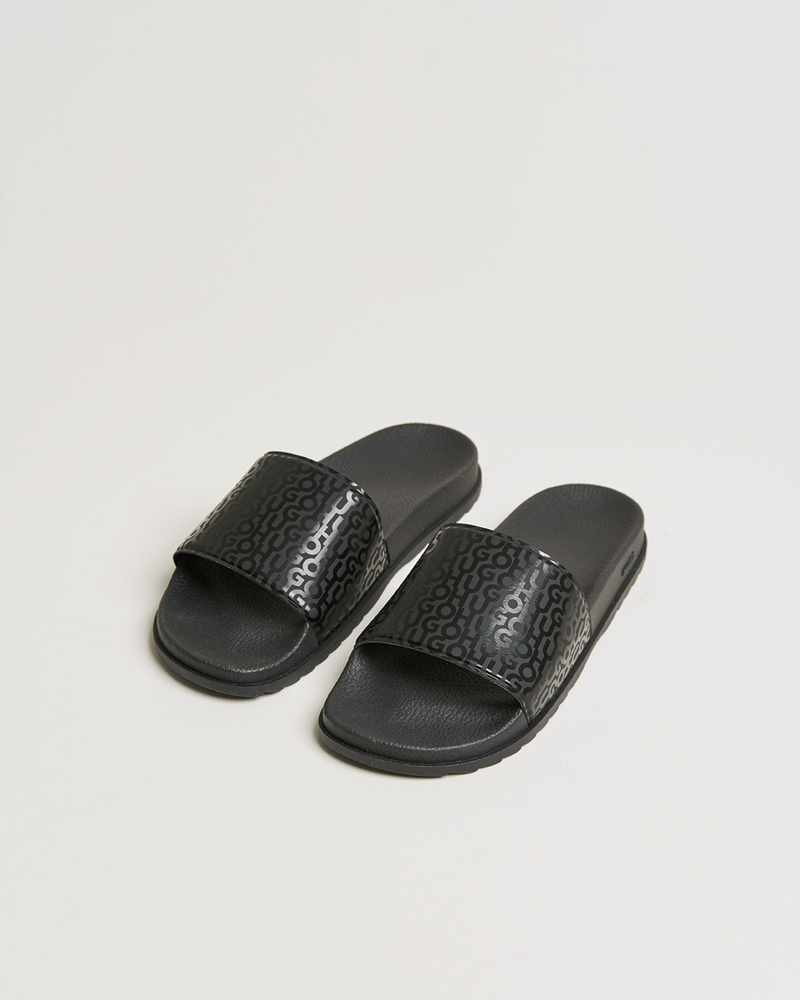 Herren | HUGO Match Logo Slides Black | HUGO | Match Logo Slides Black