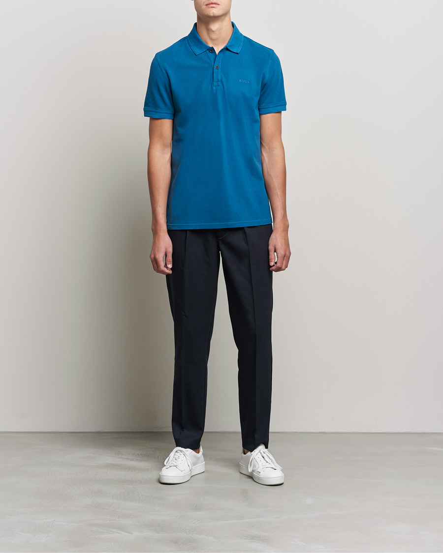 Herren | Poloshirts | BOSS ORANGE | BOSS Casual Prime Logo Polo Medium Blue