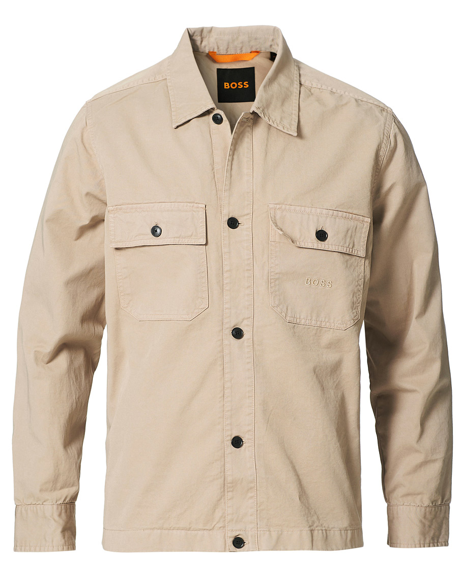 Herren | Hemden | BOSS ORANGE | BOSS Casual Lovvo Pocket Overshirt Light Beige