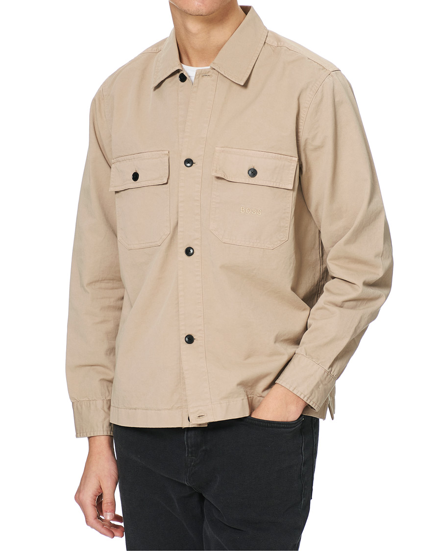 Herren | Hemden | BOSS ORANGE | BOSS Casual Lovvo Pocket Overshirt Light Beige