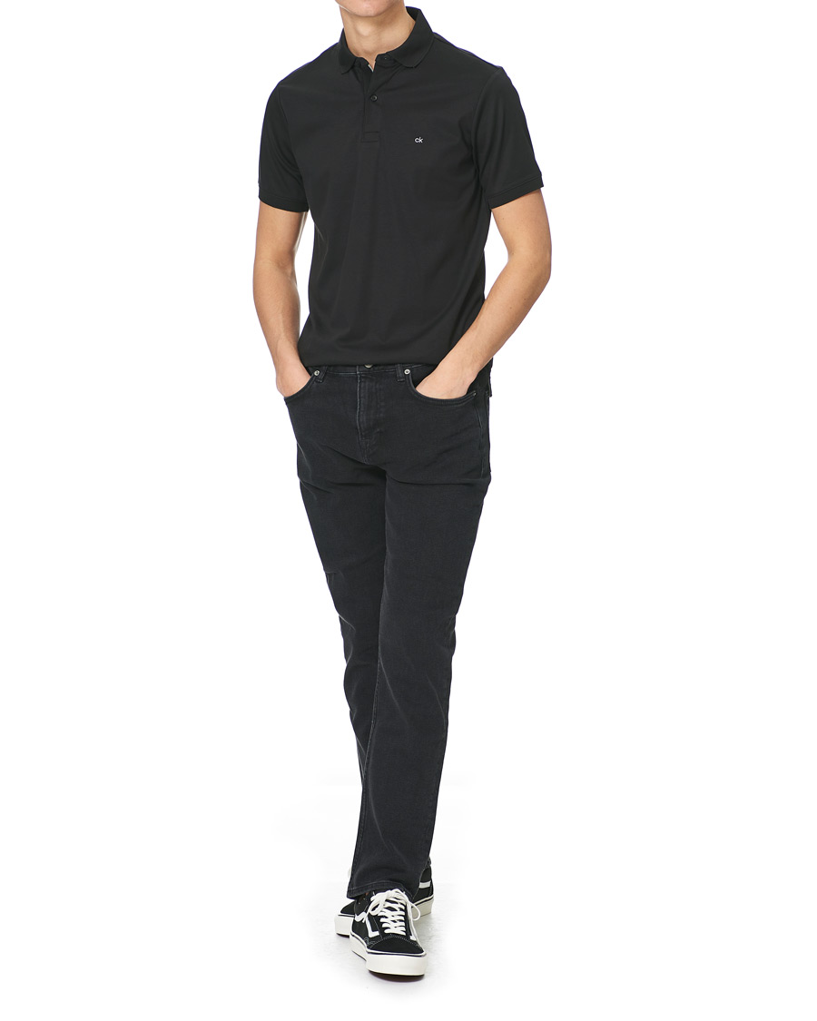 Herren | Poloshirt | Calvin Klein | Liquid Touch Slim Fit Polo Black