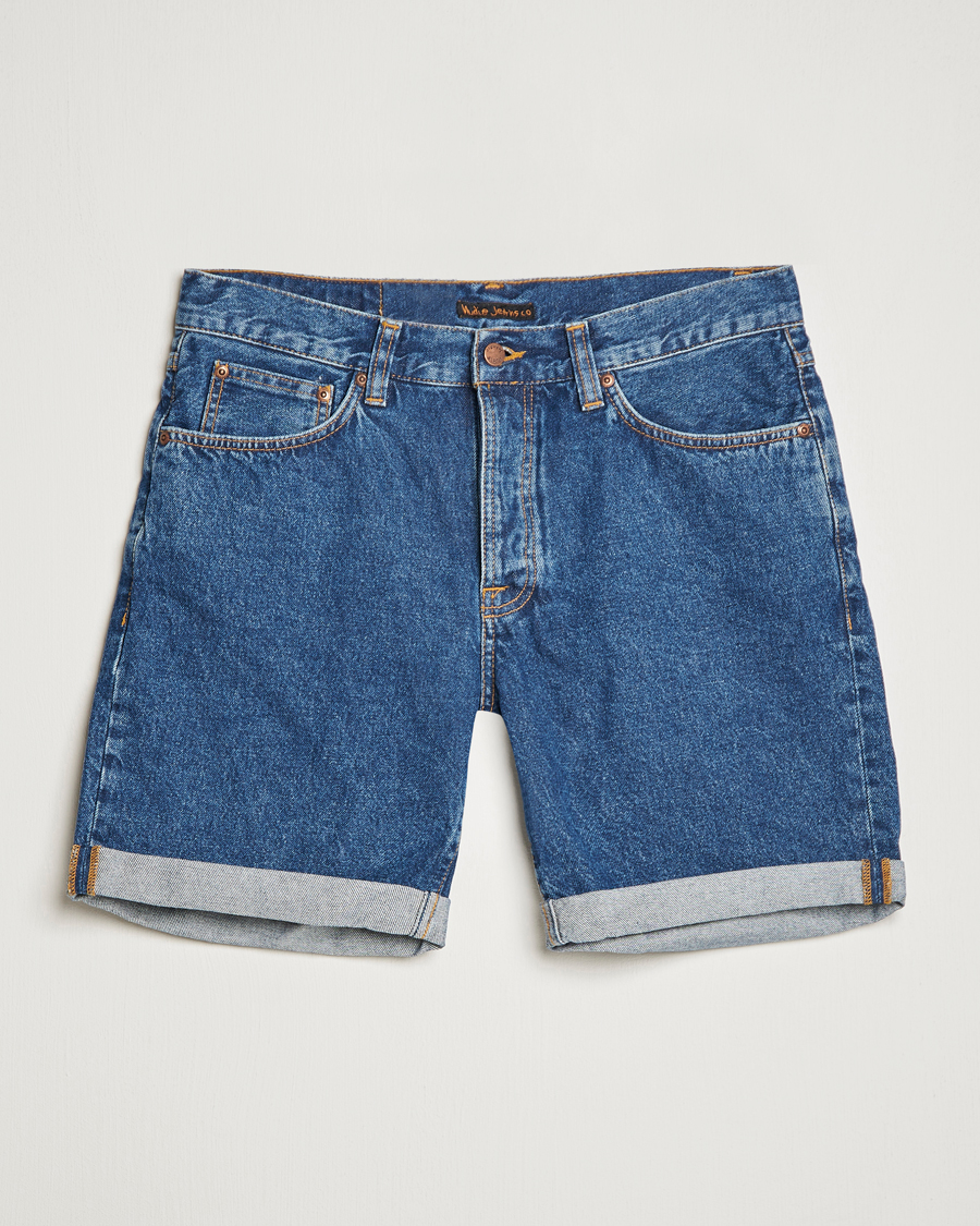 Herren | Shorts | Nudie Jeans | Josh Stretch Denim Shorts 90s Stone Denim