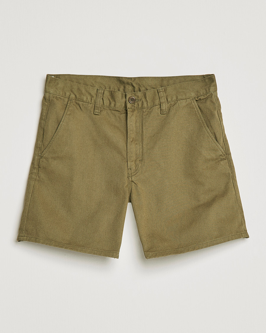 Herren | Shorts | Nudie Jeans | Luke Worker Shorts Faded Green