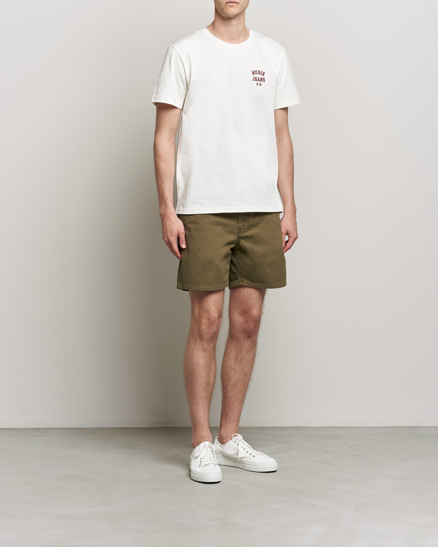 Herren | Shorts | Nudie Jeans | Luke Worker Shorts Faded Green