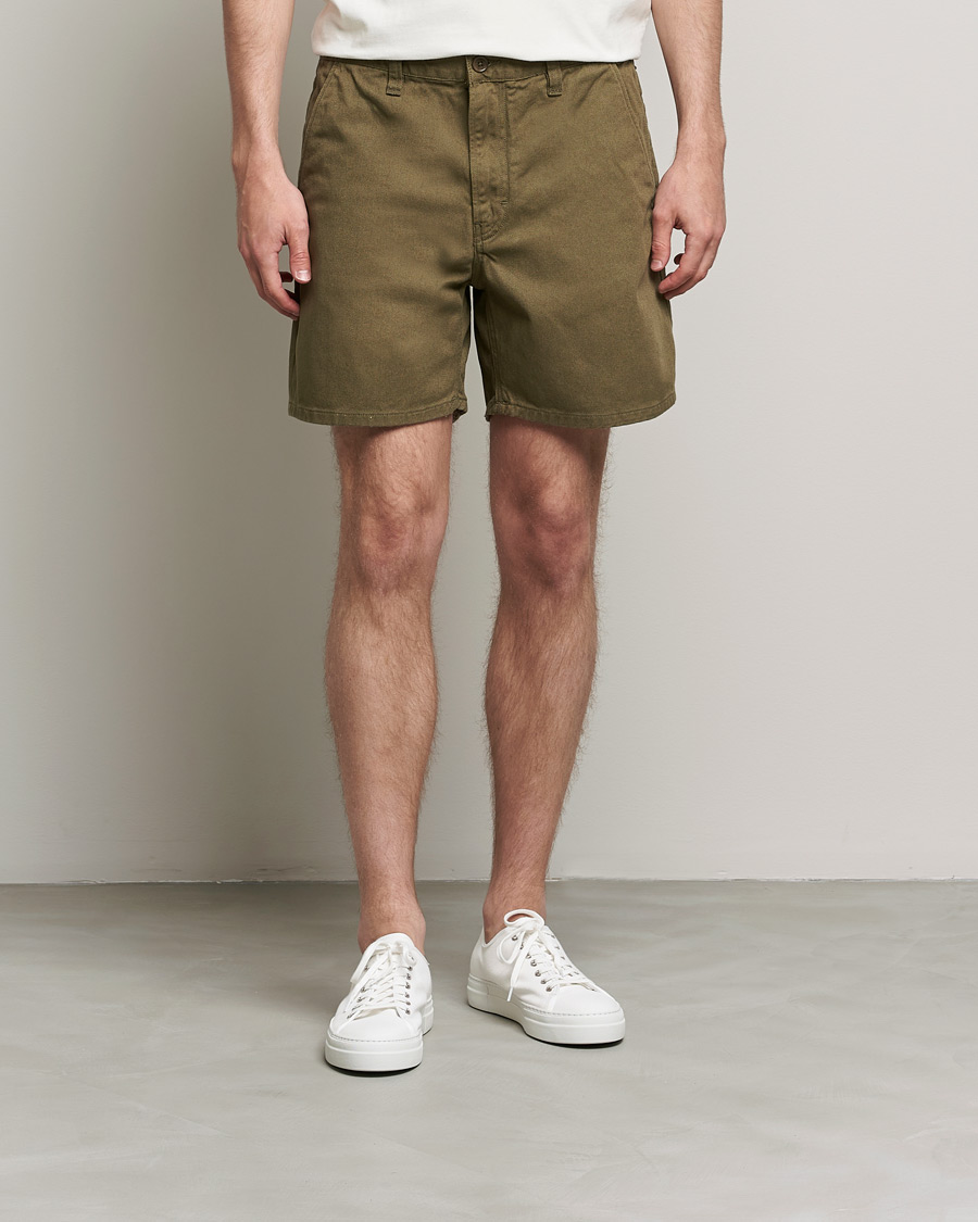 Herren | Shorts | Nudie Jeans | Luke Worker Shorts Faded Green