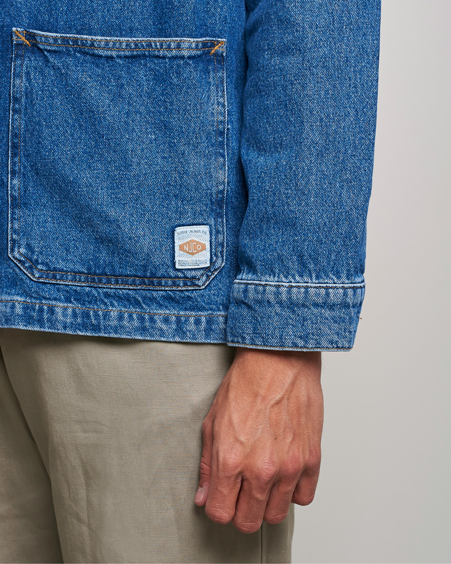 Herren | Hemden | Nudie Jeans | Barney Worker Denim Overshirt 90s Blue Denim