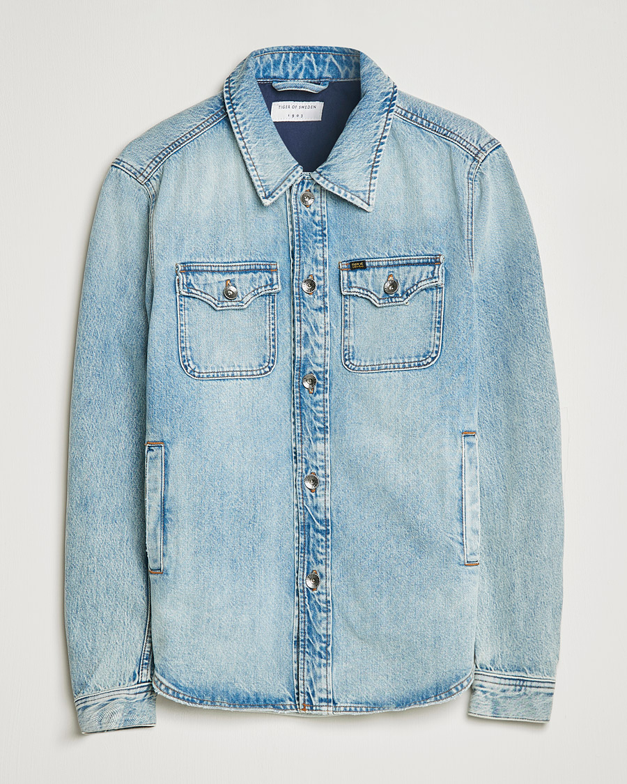 Herren | Jacken | Tiger of Sweden | Get Jeans Jacket Light Blue