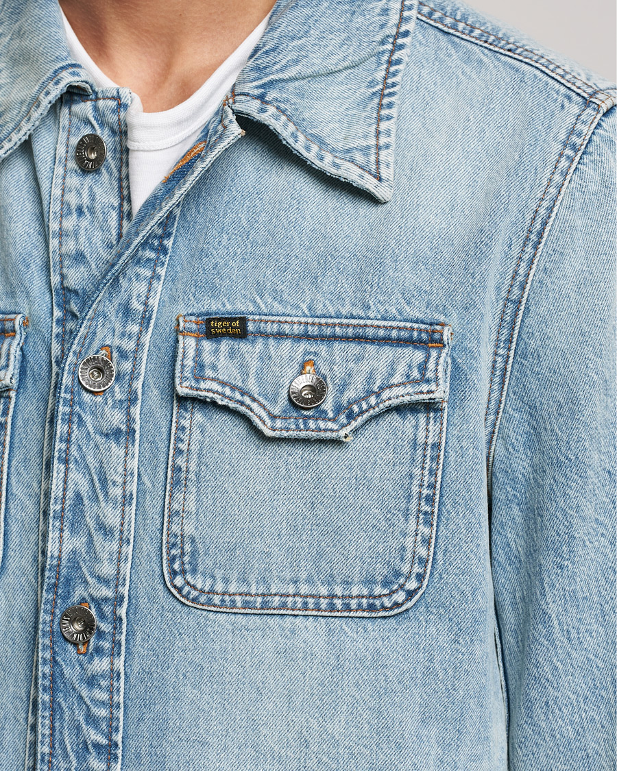 Herren | Jacken | Tiger of Sweden | Get Jeans Jacket Light Blue