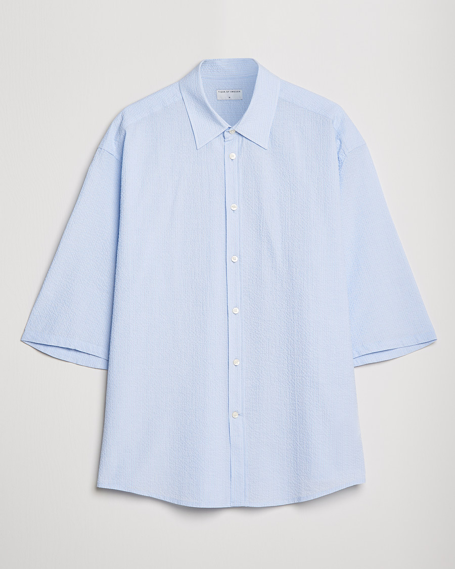 Herren | Hemden | Tiger of Sweden | Kevin Short Sleeve Shirt Light blue