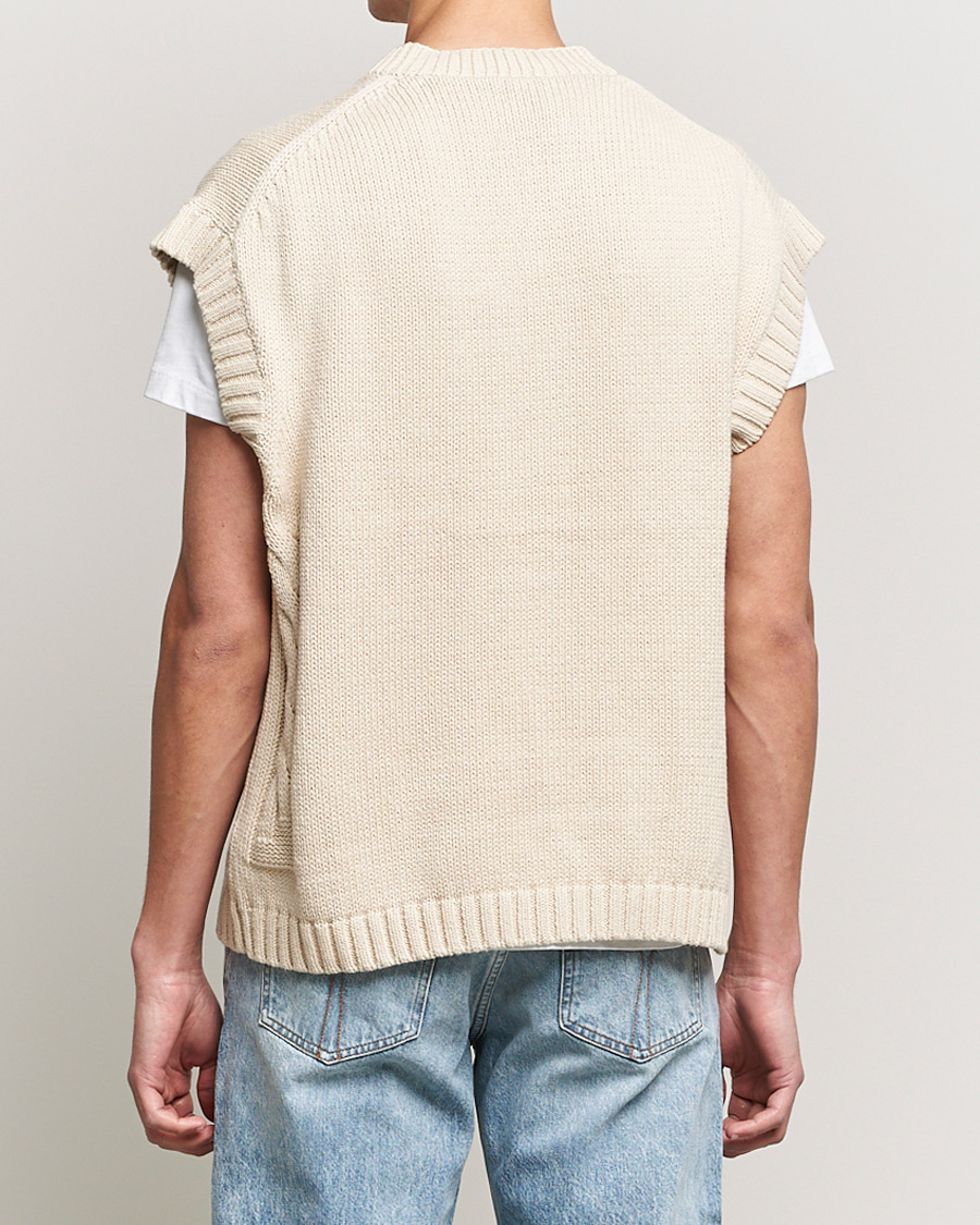 Herren | Pullover | Tiger of Sweden | Bazyly Knitted Vest Cream Snow