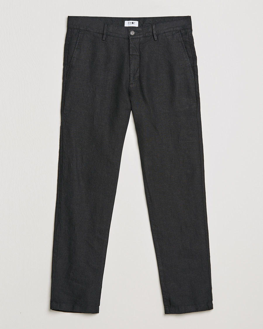 Herren | Hosen | NN07 | Karl Linen Trousers Black