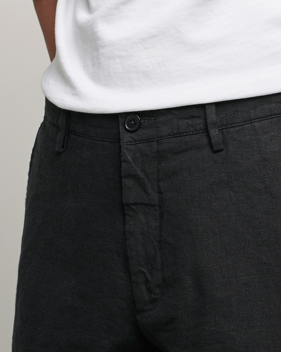 Herren | Hosen | NN07 | Karl Linen Trousers Black