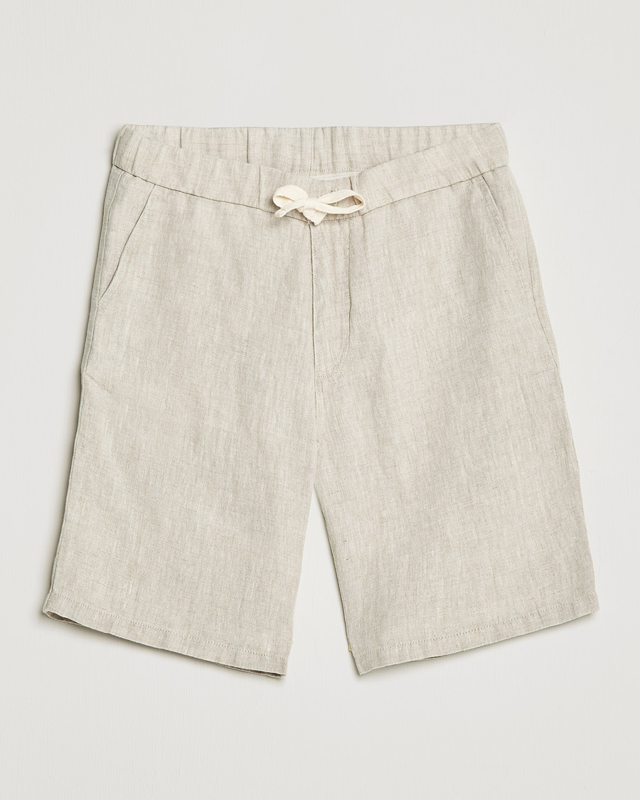Herren | Shorts | NN07 | Keith Drawstring Linen Shorts Oat