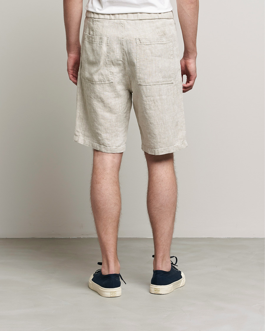 Herren | Shorts | NN07 | Keith Drawstring Linen Shorts Oat