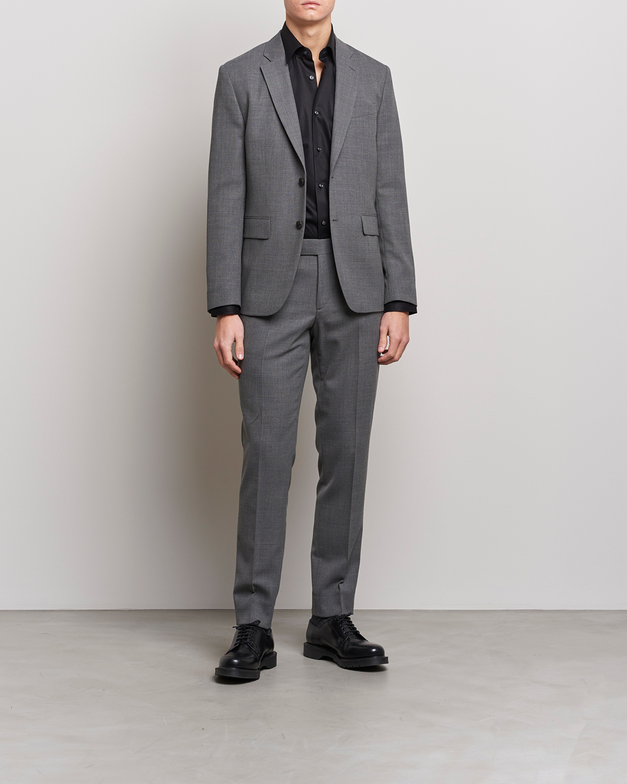 Herren | Hosen | J.Lindeberg | Grant Active Hopsack Pants Grey Melange