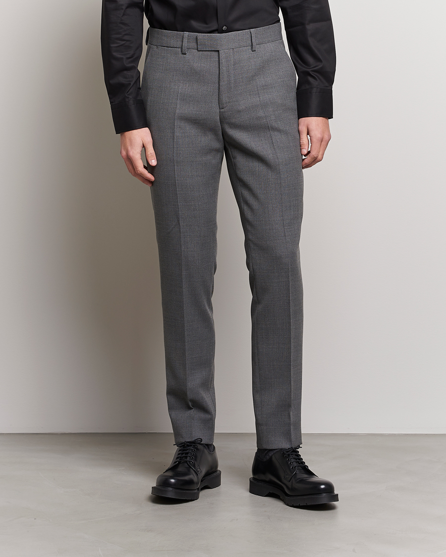 Herren | Festive | J.Lindeberg | Grant Active Hopsack Pants Grey Melange