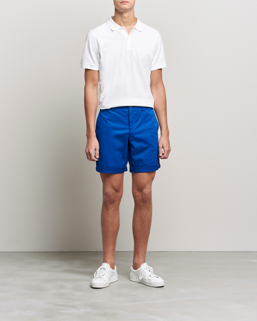 Herren | Shorts | J.Lindeberg | Nathan Super Satin Shorts Royal Blue