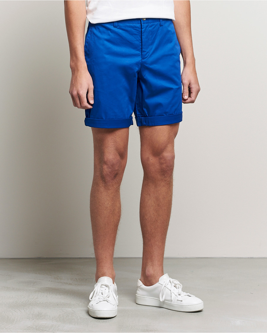 Herren | Shorts | J.Lindeberg | Nathan Super Satin Shorts Royal Blue