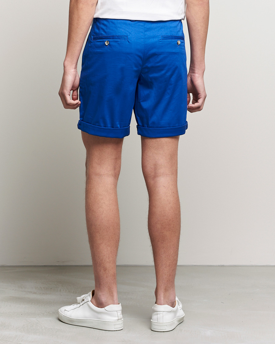 Herren | Shorts | J.Lindeberg | Nathan Super Satin Shorts Royal Blue