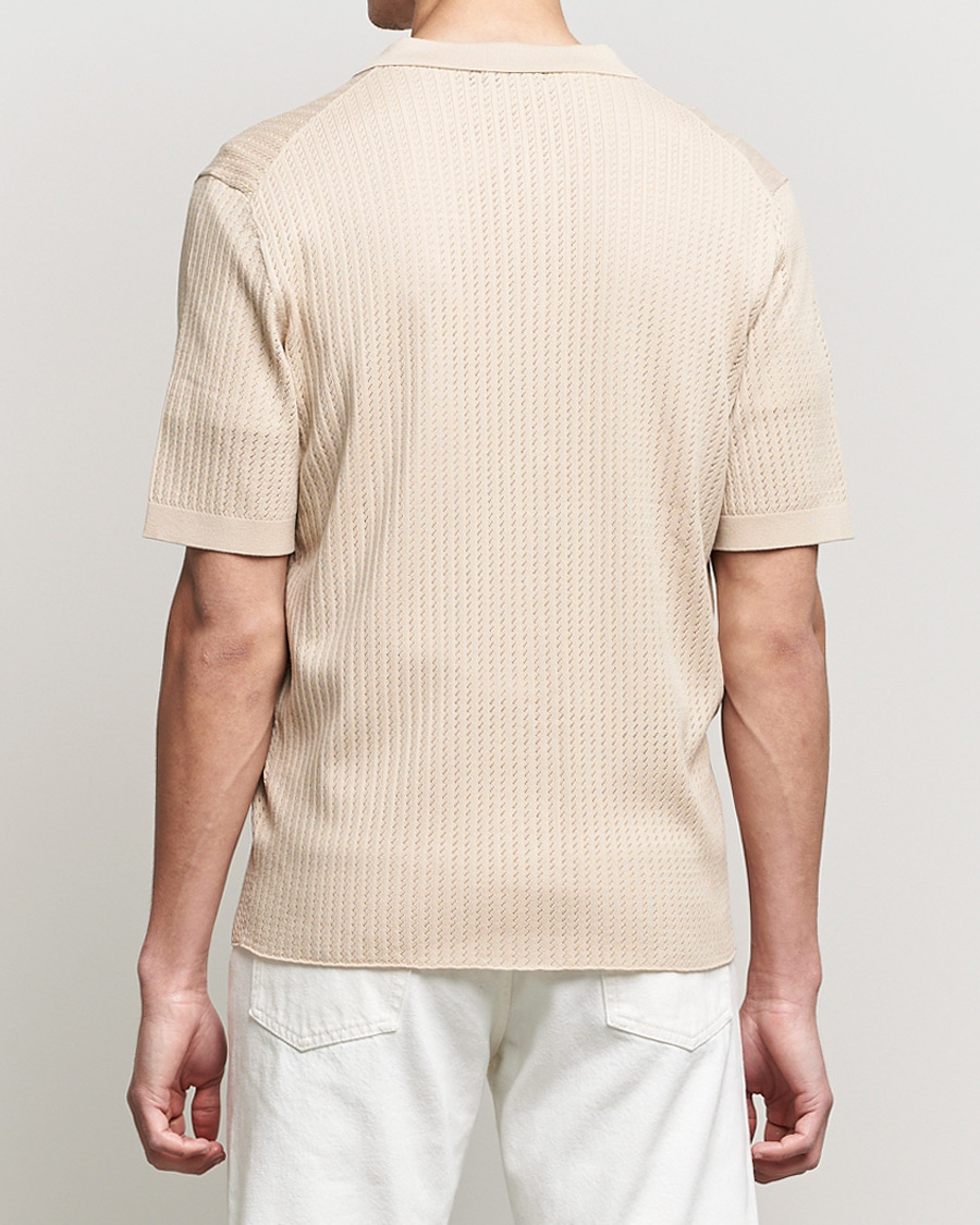 Herren | Hemden | J.Lindeberg | Skyler Rayon Silk Knit Shirt Safari Beige