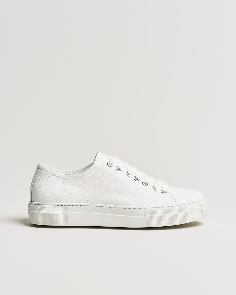 Herren | J.Lindeberg Art Signature Canvas Sneaker White | J.Lindeberg | Art Signature Canvas Sneaker White