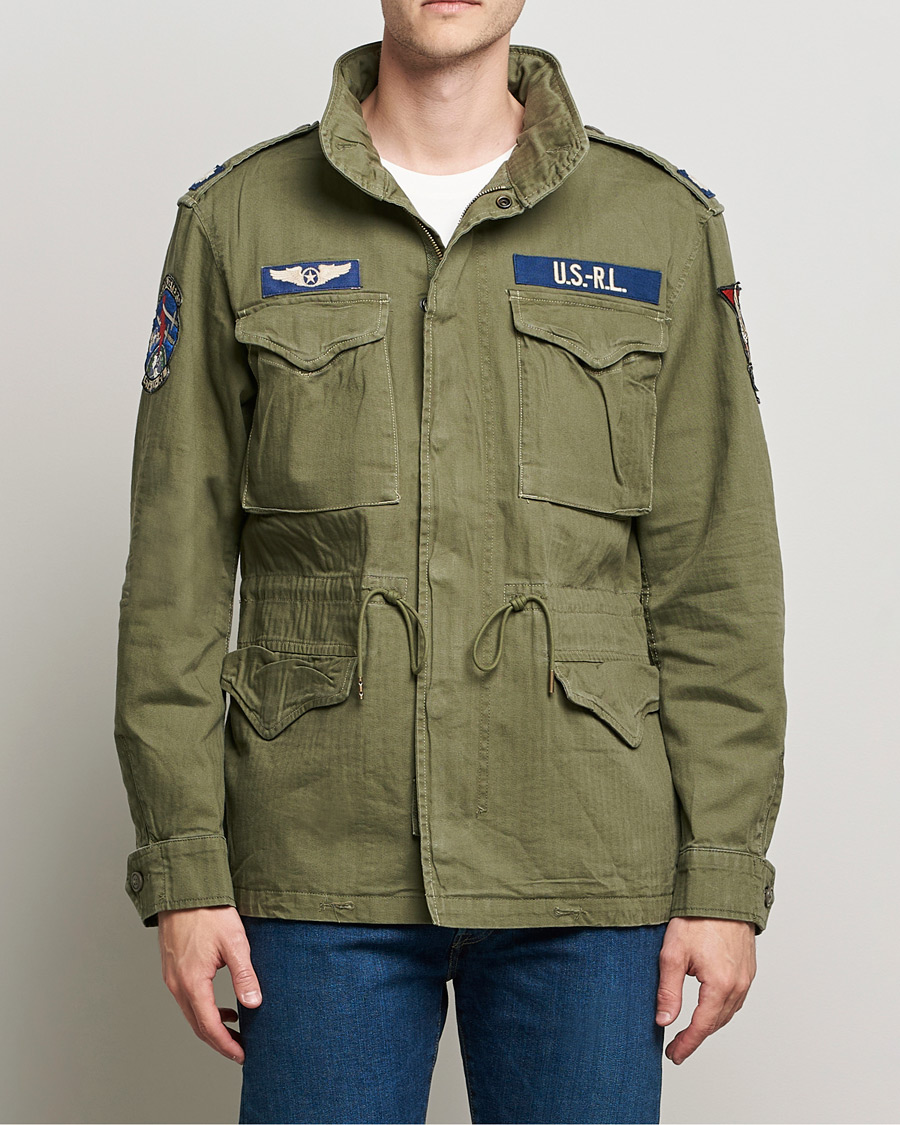 Herren |  | Polo Ralph Lauren | M65 Herringbone Field Jacket Olive