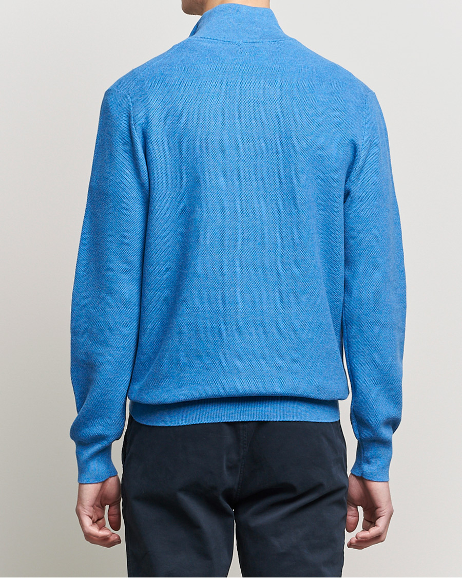 Herren | Pullover | Polo Ralph Lauren | Textured Half-Zip Blue Heather