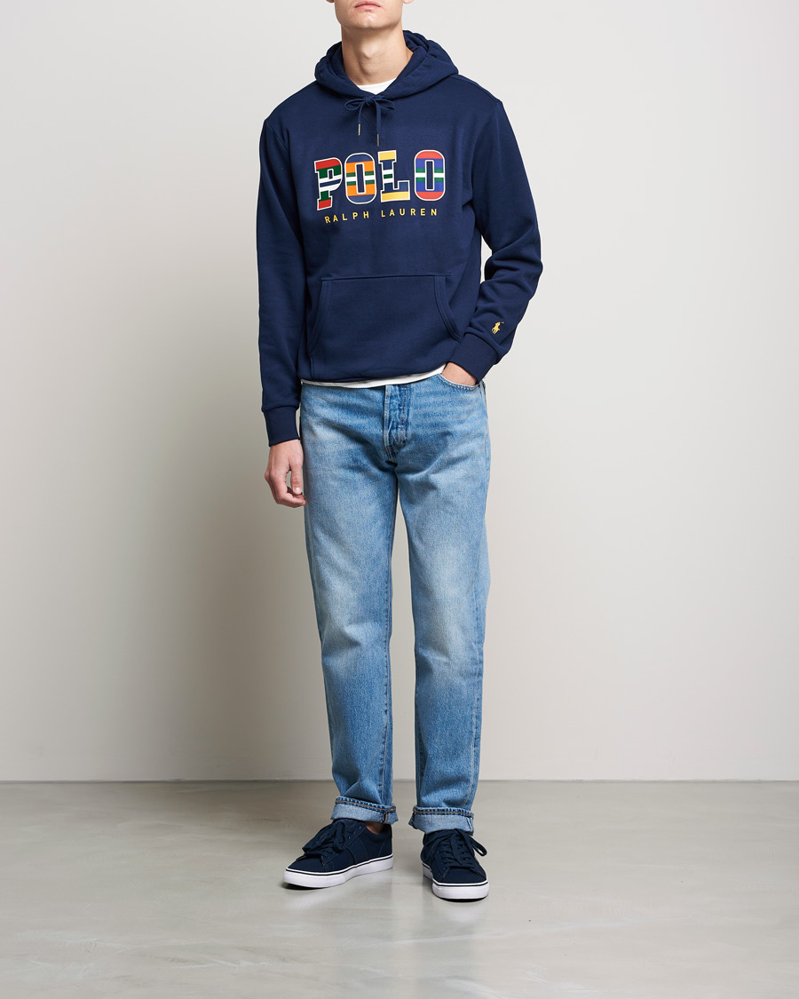 Herren | Pullover | Polo Ralph Lauren | Fleece Retro Logo Hoodie Cruise Navy