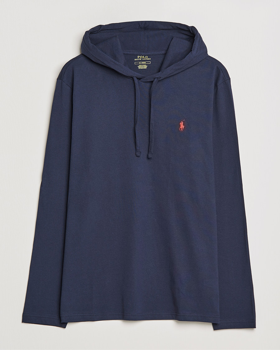 Herren | T-Shirts | Polo Ralph Lauren | Long Sleeve Hooded T-Shirt Ink
