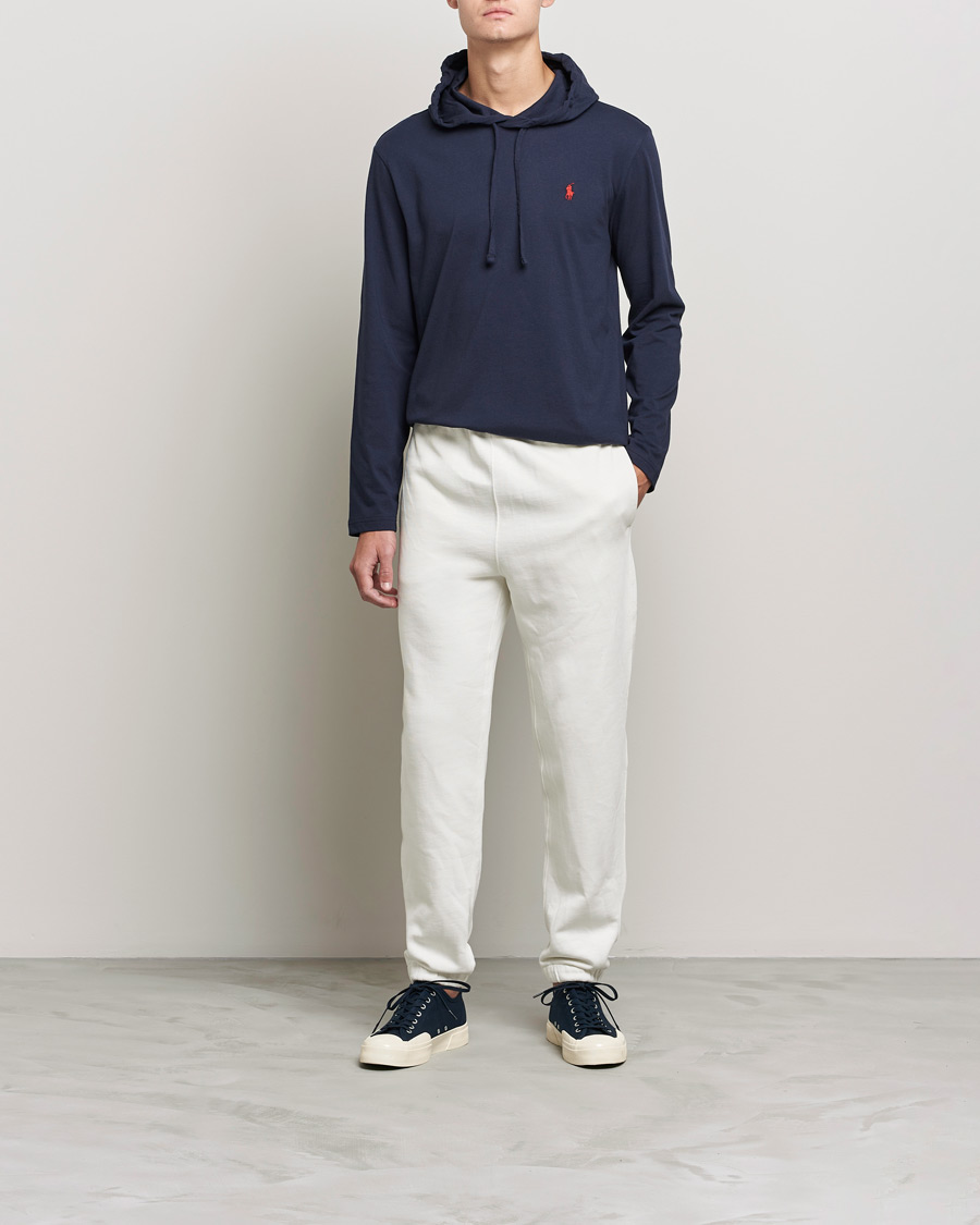 Herren | T-Shirts | Polo Ralph Lauren | Long Sleeve Hooded T-Shirt Ink