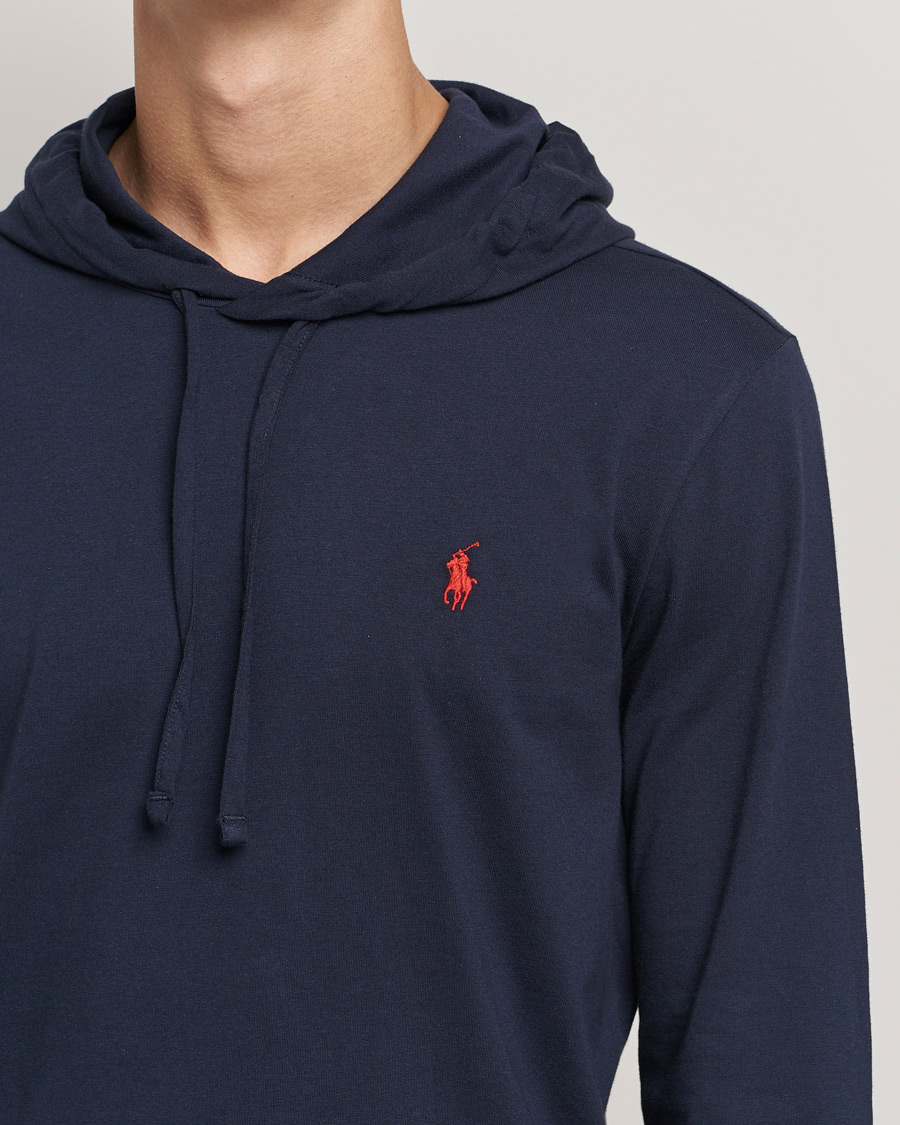 Herren | T-Shirts | Polo Ralph Lauren | Long Sleeve Hooded T-Shirt Ink