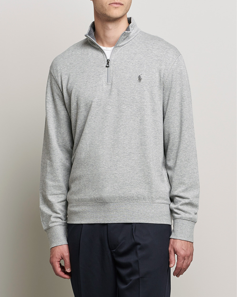 Herren | Pullover | Polo Ralph Lauren | Double Knit Half-Zip Sweater Andover Heather