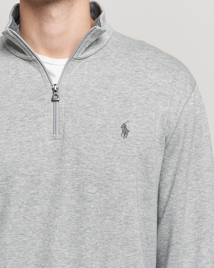 Herren | Pullover | Polo Ralph Lauren | Double Knit Half-Zip Sweater Andover Heather