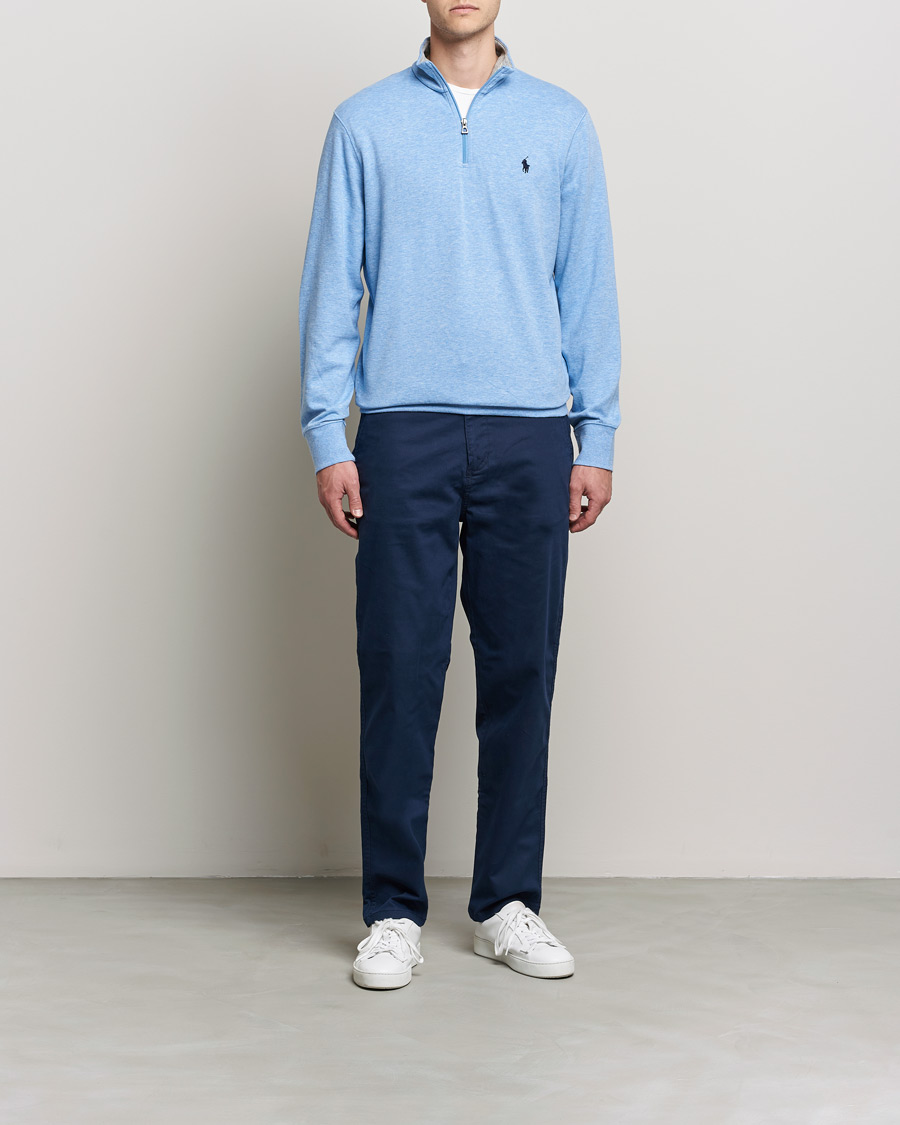 Herren | Pullover | Polo Ralph Lauren | Tech Double Knit Half Zip Isle Heather