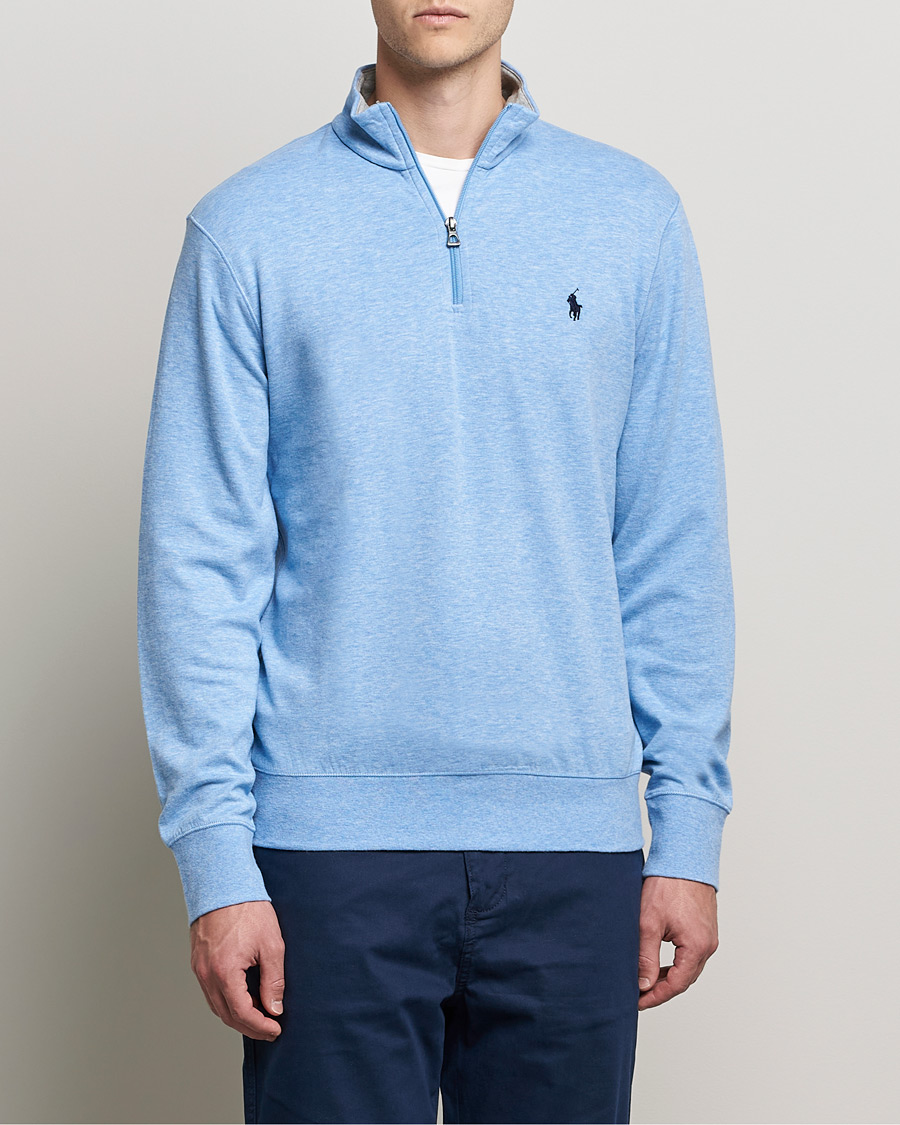 Herren | Pullover | Polo Ralph Lauren | Tech Double Knit Half Zip Isle Heather