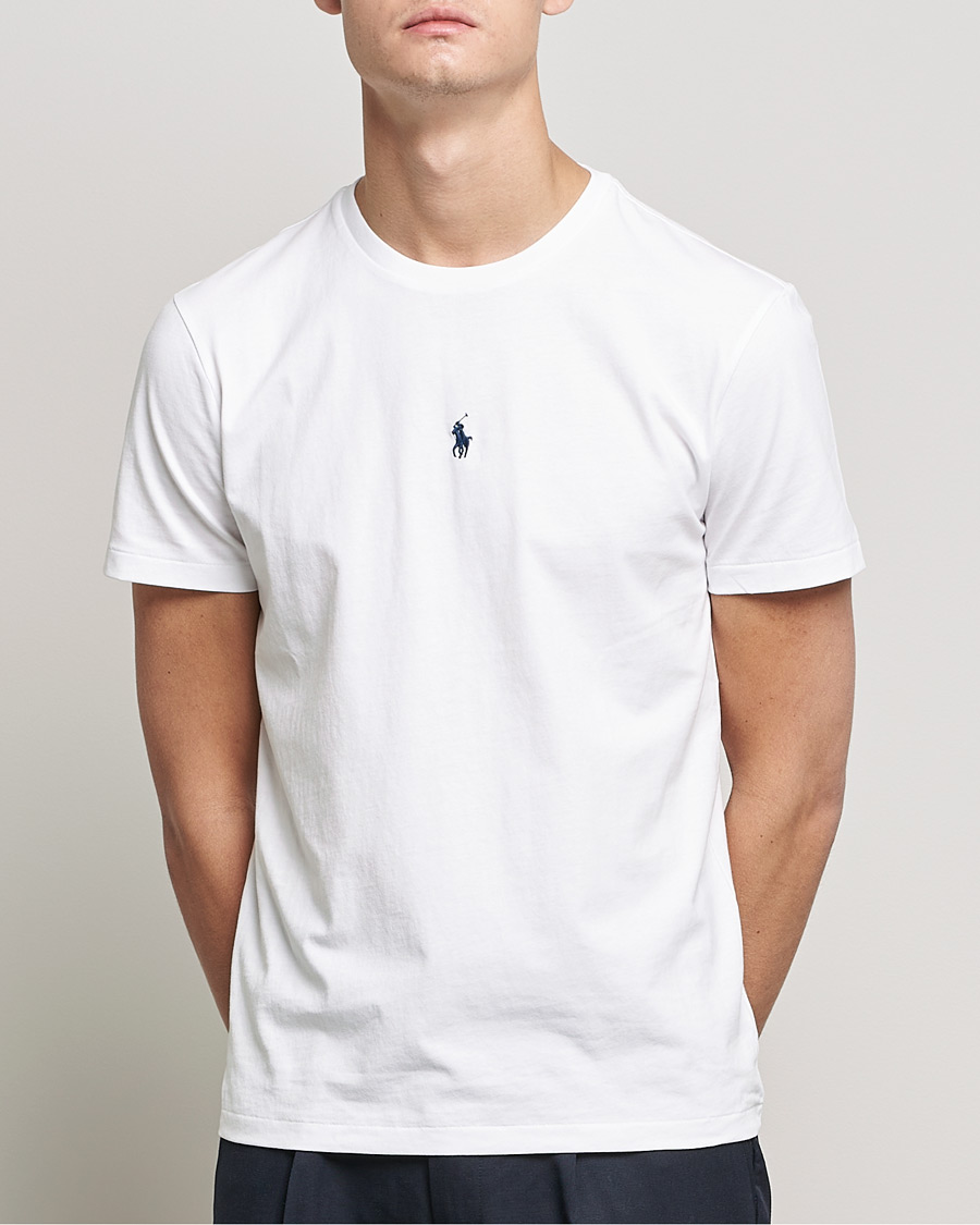 Herren | Kurzarm T-Shirt | Polo Ralph Lauren | Chest Crew Neck Tee White