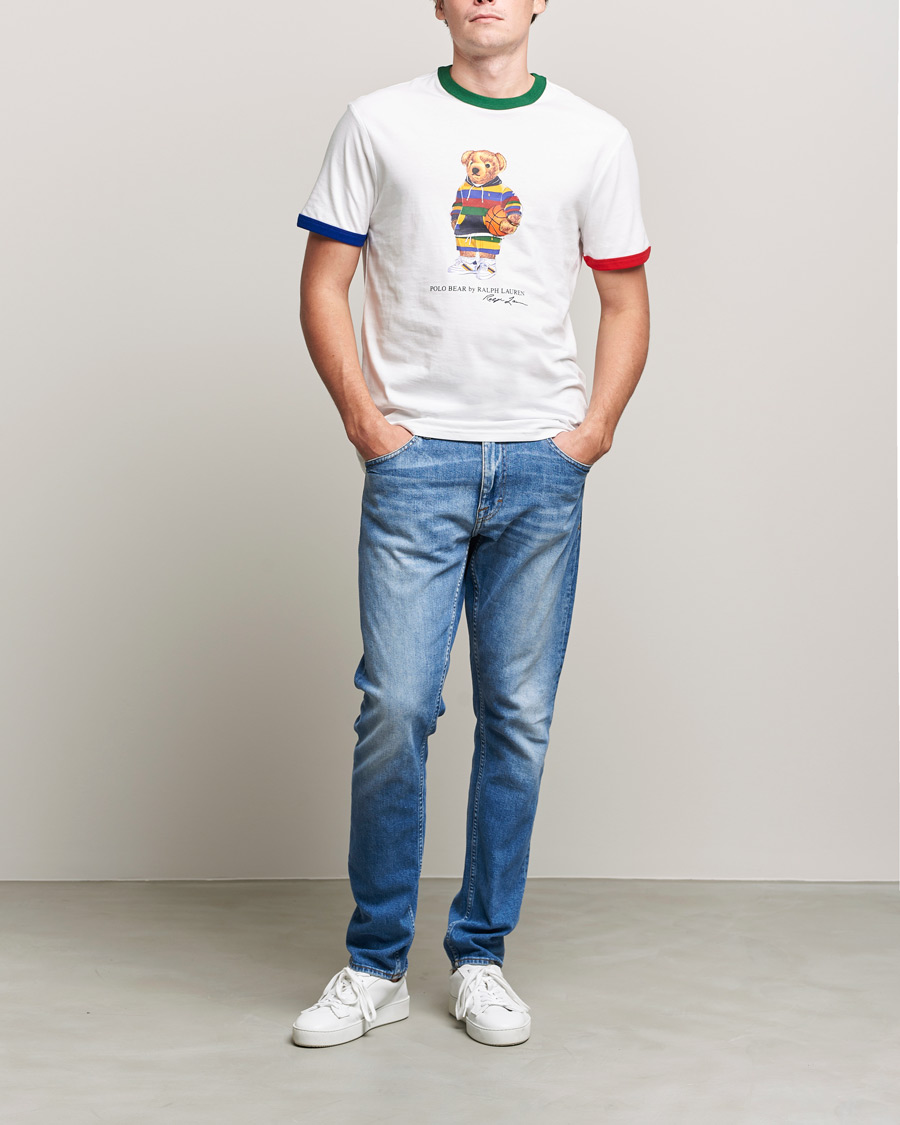 Herren | T-Shirts | Polo Ralph Lauren | Printed Active Bear Crew Neck Tee White