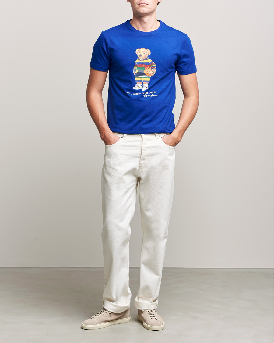 Herren | T-Shirts | Polo Ralph Lauren | Printed Active Bear Crew Neck Tee Heritage Royal