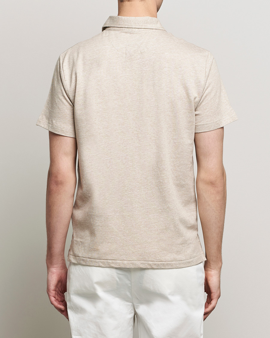 Herren | Poloshirts | Polo Ralph Lauren | Custom Slim Fit Cotton/Linen Polo Tan Heather